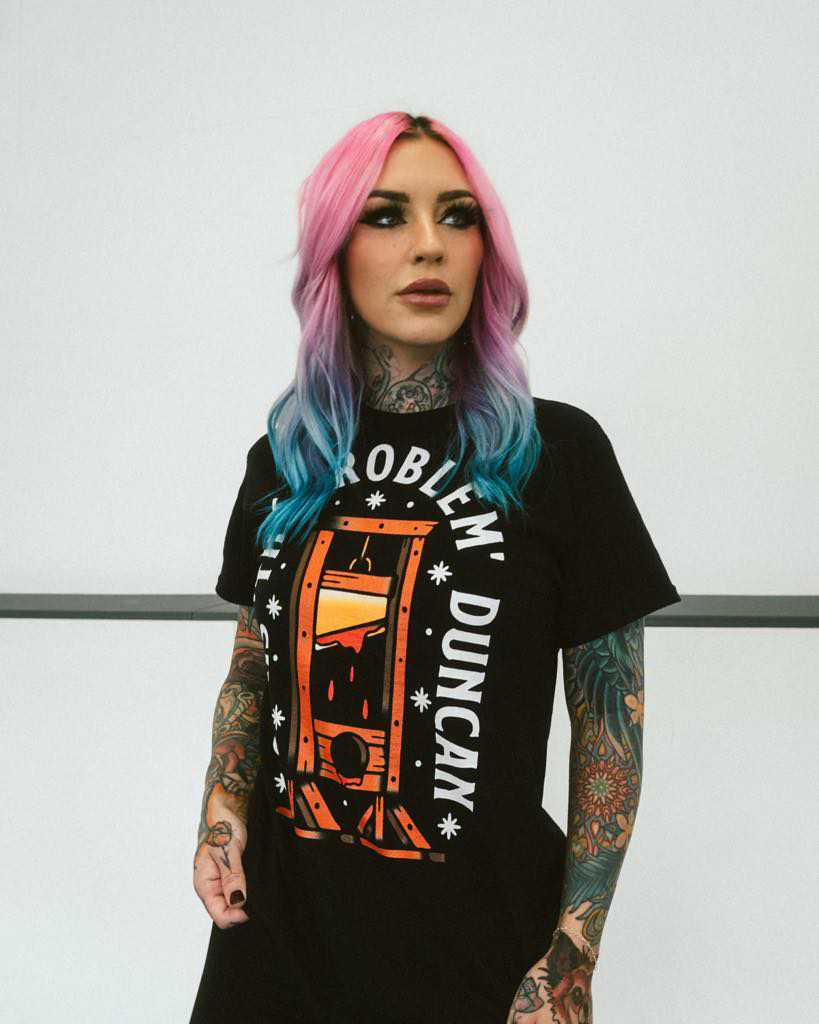 Rock'n'Roll Tattoo & The Problem Guillotine Collab T-shirt black