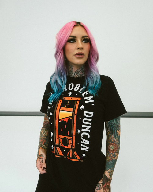 Rock'n'Roll Tattoo & The Problem Guillotine Collab T-shirt black