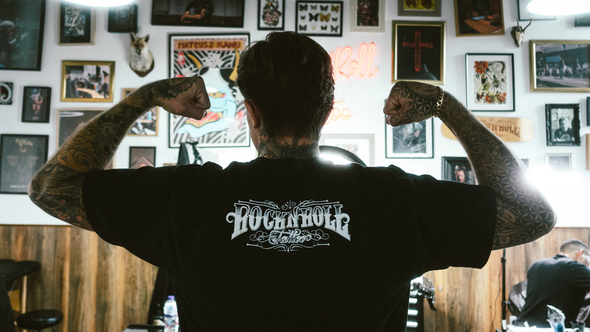 Rock'n'Roll Tattoo & The Problem Guillotine Collab T-shirt black