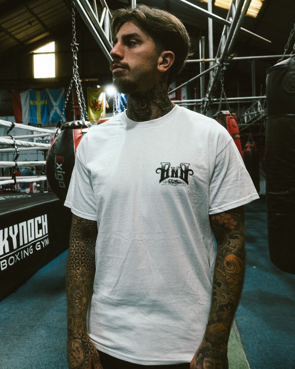 Rock'n'Roll Tattoo & The Problem Guillotine Collab T-shirt white