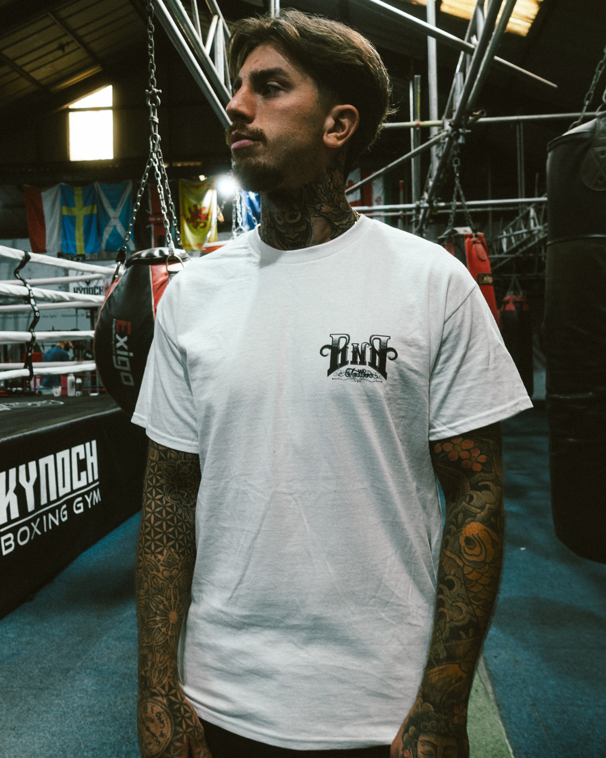 Rock'n'Roll Tattoo & The Problem Guillotine Collab T-shirt white